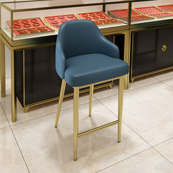 Jewelry Store Chairs, Gold Store Commercial Cashier High Stools, Stainless Steel Bar Chairs, Mobile Phone Glasses Store Counter Stools
