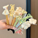 Candy colored hairband children's cute bow headband princess flower headdress little girl pressing hair tie without strangling