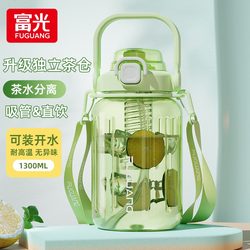 Fuguang large-capacity water cup for female students with high temperature resistance