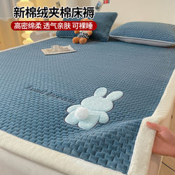 Brand Milk Velvet Mattress Topper Soft Quilt for Dormitory Students Single Thickened Coral Rental Autumn and Winter