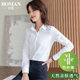 Bamboo fiber shirt women's long-sleeved 2025 spring and autumn new short-sleeved white shirt professional formal wear Korean style work clothes