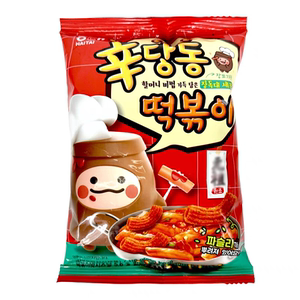 韩国食品进口海太甜辣炒年糕条110g炒年糕条休闲膨化打糕条