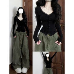 Autumn 2025 Sexy Thin V-Neck Lace-Trimmed T-Shirt for Women, Early Autumn New Popular Style, Inner Layer Design Top