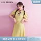 LILY BROWN Spring and Summer New Chinese style buckle hollow lace dress LWFO232002