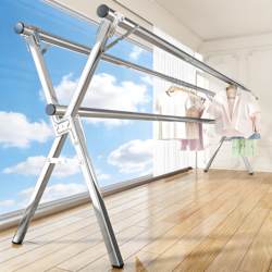 Balcony Clothes Drying Rack, Indoor Floor-Standing Clothes Rack, Outdoor Clothes Drying Rack, Simple Multi-Functional Retractable Quilt Drying Tool