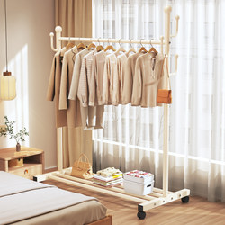 Clothes Rack Floor-Standing Bedroom Coat Rack Home Indoor Clothes Drying Rack Movable Simple Clothes Hanging Rack 2026 New Model