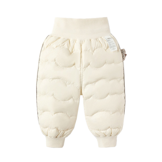 
2026 New Infant and Toddler Down Pants Warm Cotton Pants Belly Protection Thickened White Duck Down Boys' Trousers Girls' Pants