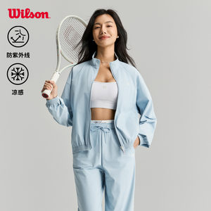 
Wilson Wilson's 26th Spring New Women's Sunscreen Cool Breathable Tennis Sports Woven Top Jacket