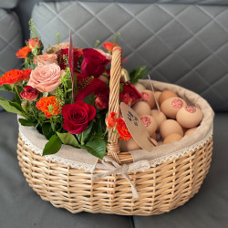 Fruit Basket, Rattan Woven Storage Basket, Shopping Basket, Egg Basket, Flower Basket, Gift for Best Friend during Postpartum, Full Moon Flower Basket