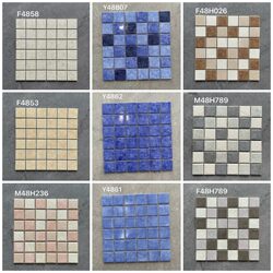 Antique European and American Style Kitchen, Bathroom, Swimming Pool, Fish Pond, Tea Restaurant, Bar Counter, Dressing Wall, Bay Window Ceramic Mosaic Tiles