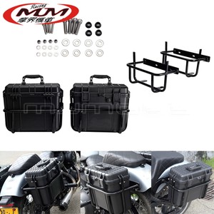 
Suitable for Harley M8 soft tail fatty fat 114FXFBS motorcycle modification side box + guardrail 18-22 years
