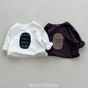 
Children's base shirt spring and autumn clothing Korean version of boys and girls letters long-sleeved top loose T-shirt baby casual clothes
