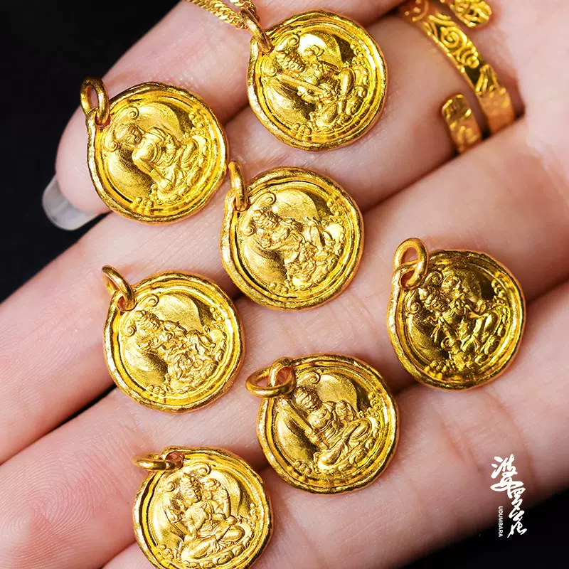 24K 24金 観音 つり下げ 足金999刻印入り 999刻印 K24純金リング