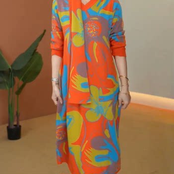 
2025 new mother’s knitted dress