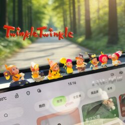 Cute Star-Shaped Car Dashboard Ornament, Adorable Dashboard Figurine, Stress-Relief Display Screen, New Car Gift for Girls