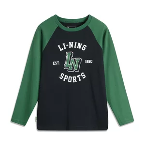 
Li Ning 2026 new style men's and women's sweat-absorbent and comfortable long-sleeved T-shirt YTLW071-1