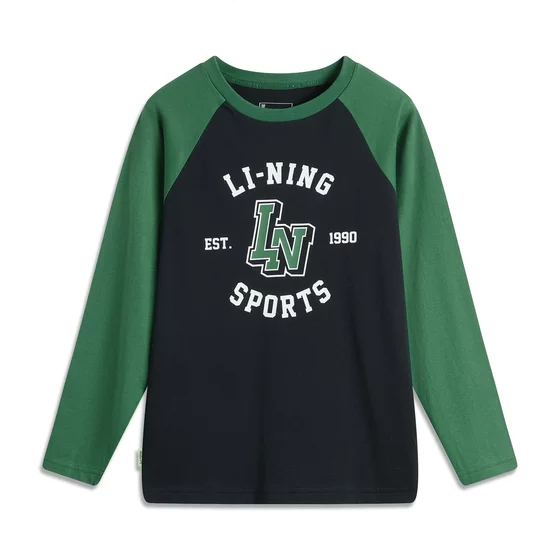 
Li Ning 2026 new style men's and women's sweat-absorbent and comfortable long-sleeved T-shirt YTLW071-1