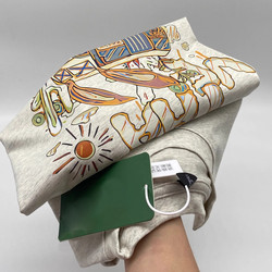 Make Money and Do Charity! 260g Heavyweight Pure Cotton! Vintage Versatile Simple Hong Kong Style Short-Sleeve T-Shirt for Women and Men, Sun Protection Clothing