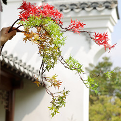Simulated Maple Leaves, Welcoming Pine, Thuja, Classical Chinese Style Green Plants, Zen Floral Arrangements, Dead Branches, Vines, Hotel and Restaurant Decoration