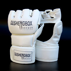 Half-Finger Gloves Ufc Men's and Women's Adult Fighting Muay Thai Sandbag Training Mma Five-Finger Gloves Professional Thickened