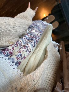 Pinkmoon/heavy work stitching Vintage suspender skirt retro versatile loose lace stitching long skirt
