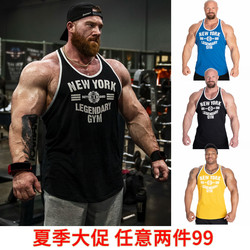 Bb Summer Fitness Bodybuilding Training Sports Leisure Running Breathable Sweat-Wicking Large Size European Size Camisole Waistcoat