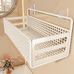 Bathroom Storage Rack, No-Drill Toilet Shelf, Wall-Mounted Organizer, Hanging Wall Bathroom Storage Rack