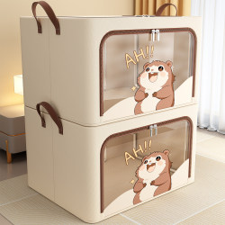 Clothes Storage Box Oxford Cloth Storage Box Large Capacity Seasonal Wardrobe Special Organizing Bag Foldable Clothing Quilt Basket