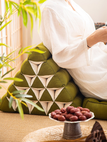 エキゾチックミュージック タイ カポック トライアングル クッション