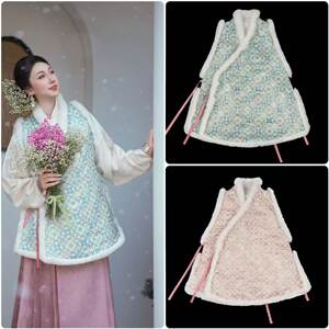 
Gongqing [Hanfu made in the Ming Dynasty] Begonia flower cross-collar bijia quilted imitation makeup flower full circle hair made in the Ming Dynasty