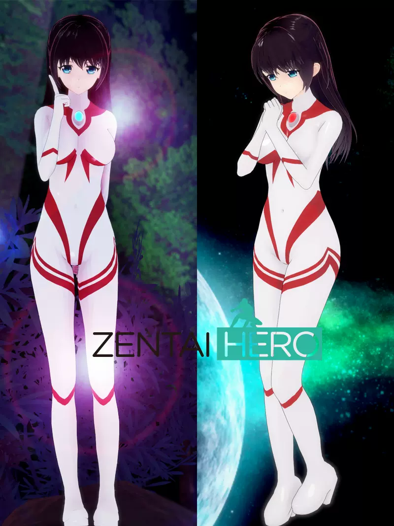 新款性感米娅奥特女孩G社Heroine巨大系列红白PU拼接