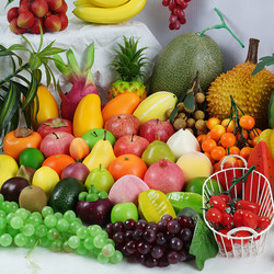 Simulated Fruit and Vegetable Model Props, Decorative Fruit Teaching Aids, Children's Early Education Plastic Apples