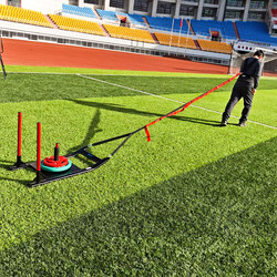 Push-Pull Fitness Sled for Track and Field Training, Weighted Fitness Resistance Running Sled, Sports-Specific Running Training Device