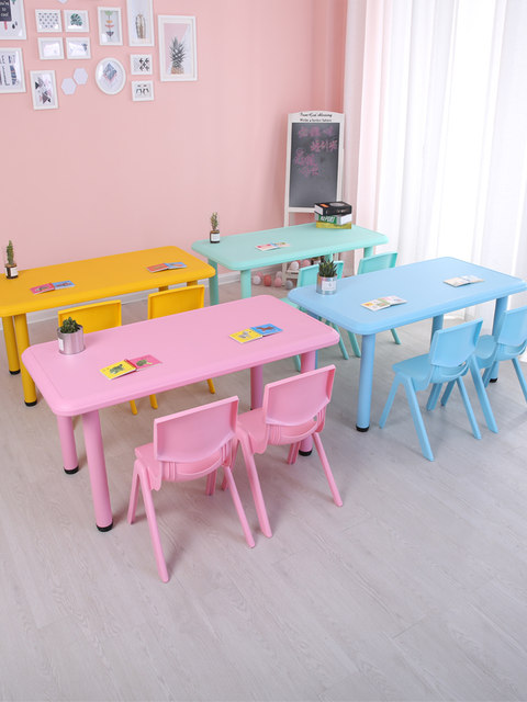 Infant Rectangle Table Kindergarten Tables and Chairs, Children's Tables, Home Desks, Baby ...