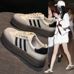 Trendy German-Style Sneakers for Women 2025 New Thick-Soled Versatile Popular White Sneakers Sports Shoes Women's Casual Sneakers Women's Style