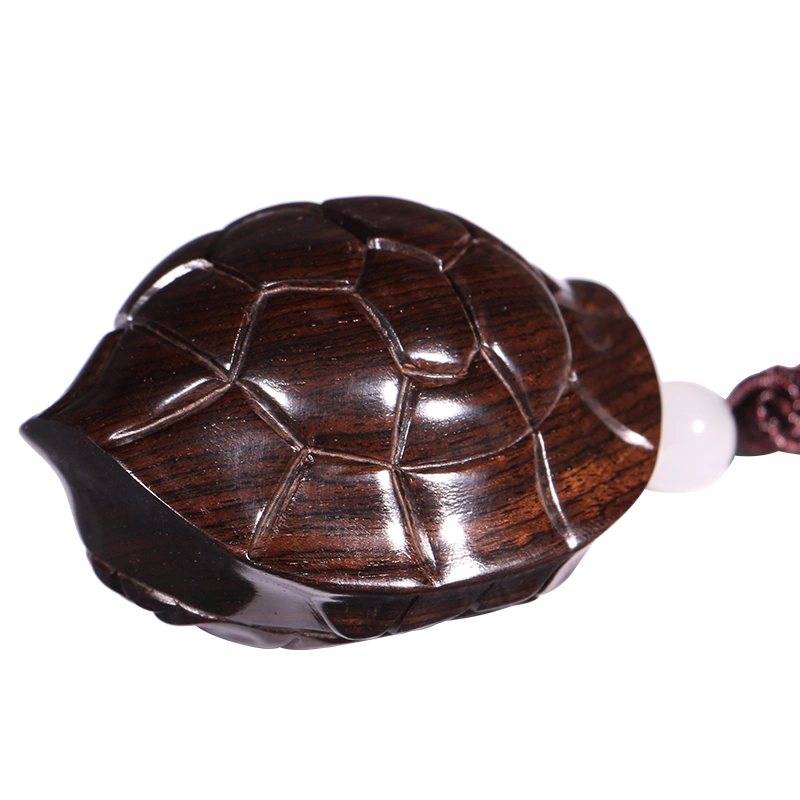 富甲天下手把件富甲一方文玩把件乌龟木雕龟壳黑檀木制龙龟手把件-Taobao