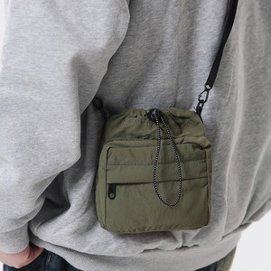 Mobile phone bag women's messenger mini bag in summer hanging neck bag men's portable gangster bag drawing rope nylon small bag

