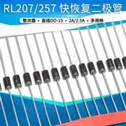 RL207 RL257 chỉnh lưu diode phục hồi nhanh đa năng 2A 2.5A 1000V cắm trực tiếp DO-15