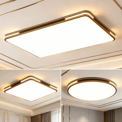 2026 New Ultra-Thin Ceiling Lamp Lighting with Remote Control, Smart Eye Protection, Living Room Lamp, Rectangular Bedroom, Study, Balcony