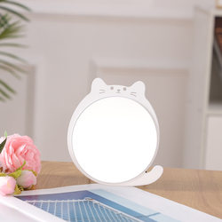 Cute Mirror ins Dormitory Desktop Makeup Mirror Tabletop Princess Mirror Vanity Mirror Desk Student Simple Metal