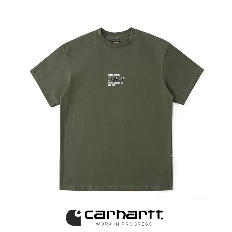 Carhartt卡哈特男装春夏军风LOGO字母刺绣印花短袖T恤半袖211030G-Taobao