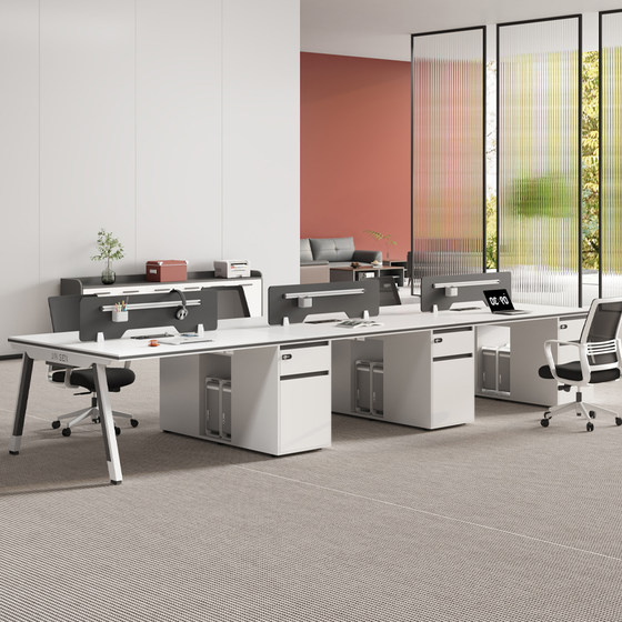 
Ready-made staff desk and chair combination simple modern computer desk 4/6 person desk office work station