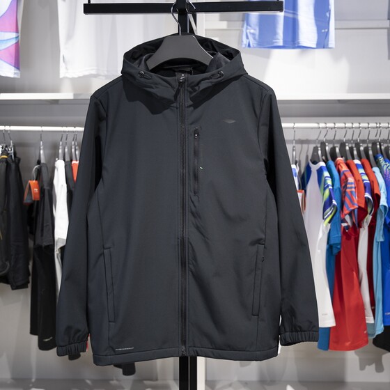 
Li Ning sports windbreaker 2024 new winter fitness series men's plus velvet warm water-repellent jacket AFDU861