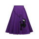Hepburn retro port wind large size high -waist high -waisted wave dot is full of fashionable A -shaped large parasulum skirt female summer female summer
