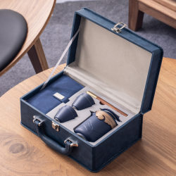 Business holiday tea set small gift set custom Kung Fu teapot tea cup high-end gift box for home use