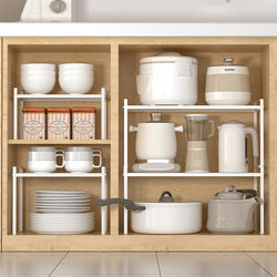 Cross-border iron art detachable layered storage rack household rack punch-free multi-layer storage rack kitchen storage rack