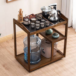 Tea cart mobile tea table home living room tea cabinet multi-function water supply integrated tea tray set simple tea set