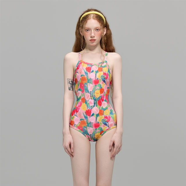 Princess Sulana triangular one-piece swimsuit for women sports professional racing swimming pool training girl bathing in hot spring swimsuit