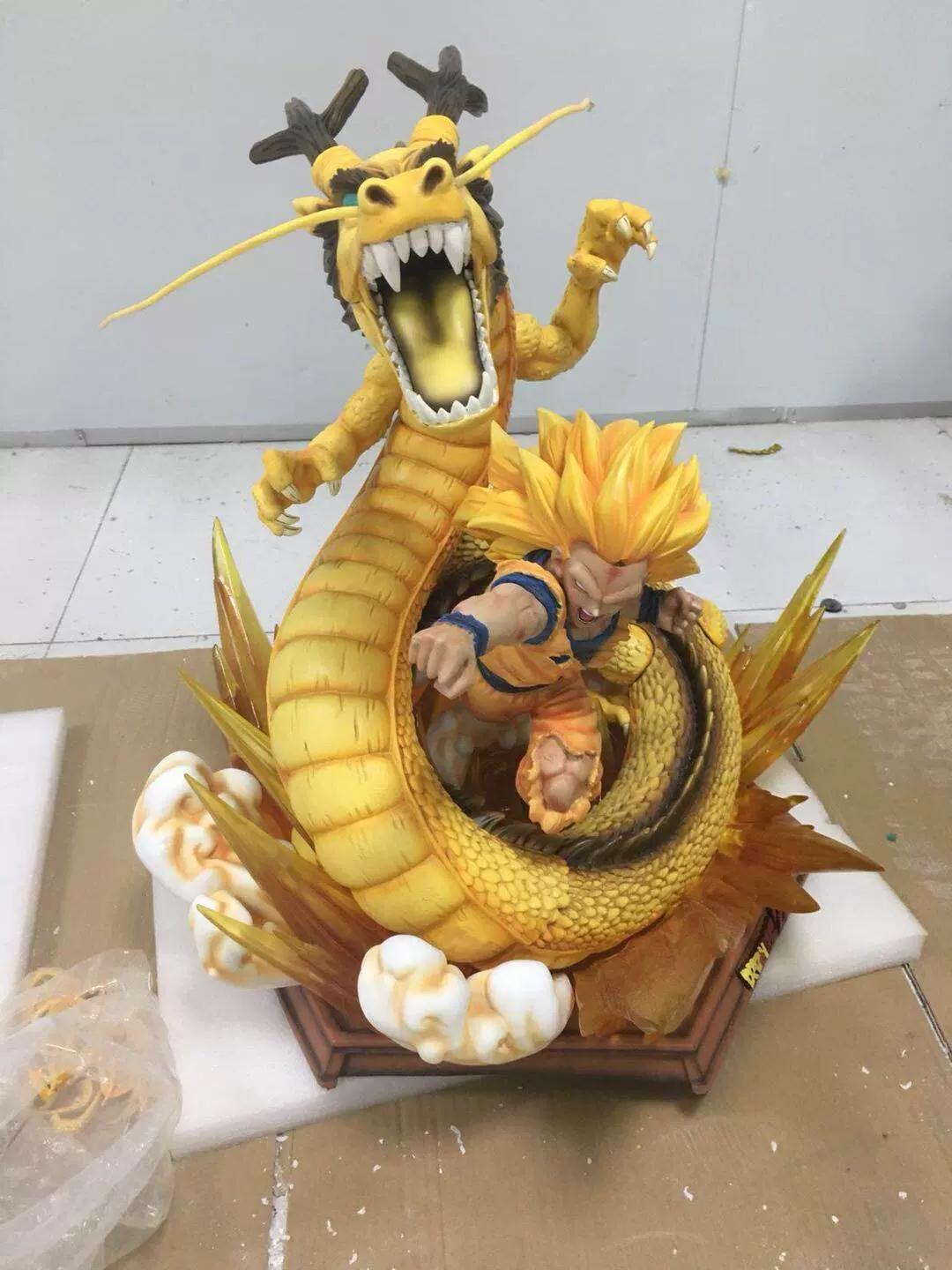 龍珠超級賽亞人三悟空龍拳爆發大型1 4 Gk模型雕像