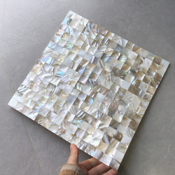 Colorful Oil Flower Shell Mosaic Self-Adhesive Wall Stickers Bathroom Tile Background Wall Balcony Decoration Anti-Window Sill Renovation